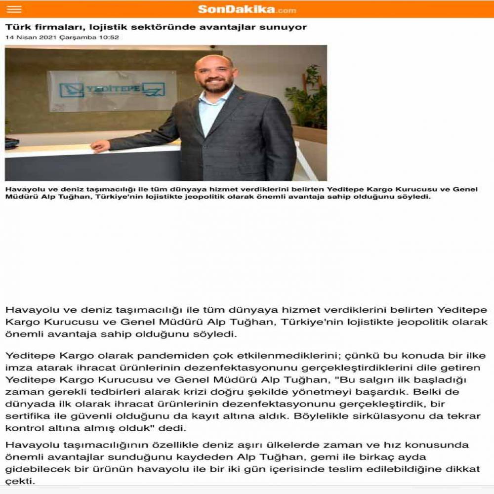 SON DAKİKA HABER – “CÁC DOANH NGHIỆP THỔ NHĨ KỲ MANG LẠI LỢI THẾ TRONG NGÀNH LOGISTICS”.